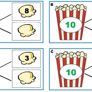 Popcornové rozklady čísel do 10