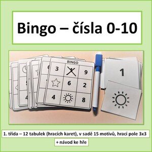 Bingo - čísla 0-10