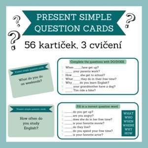 PRESENT SIMPLE – question cards