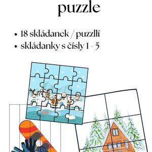 Zimní puzzle / skládanky