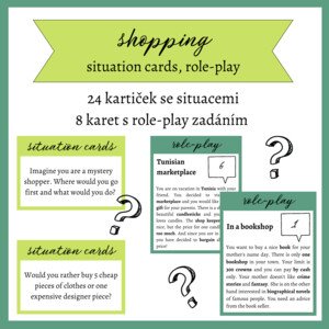 SHOPPING – situation cards, role-play