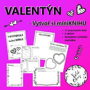 Valentýn - Vytvoř si miniknihu