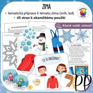Zima - tematická příprava s aktivitami