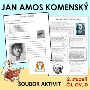 Jan Amos Komenský - sběr informací, rébus, práce s citáty