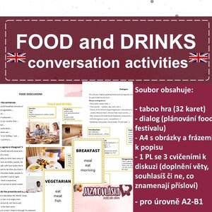 Food and drinks conversation activities