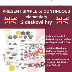 Present simple or Present continuous elementary hry
