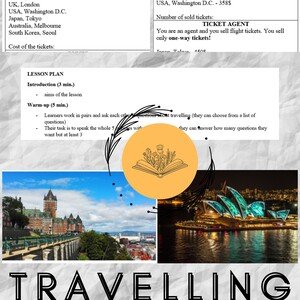 Travelling - Cestování - plán hodiny
