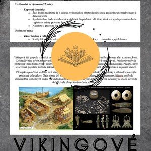 Vikingové - plán hodiny
