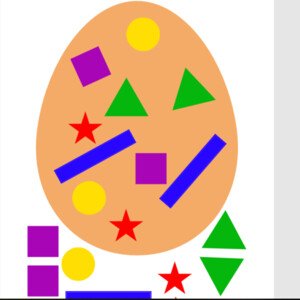 velikonoce - zdobení vajíček geom. tvary