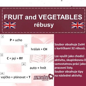 Fruit and vegetables rébusy