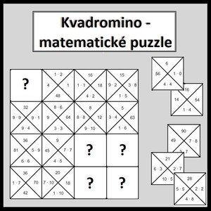 Kvadromino - Matematické puzzle