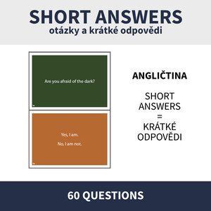 ENG - SHORT ANSWERS / KONVERZAČNÍ KARTIČKY (krátké odpovědi - do, did, will, can, be, was-were)