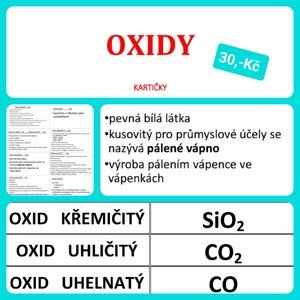 OXIDY - KARTIČKY