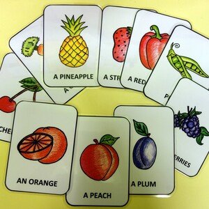 Fruits and Vegetables Flash cards