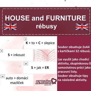 House and furniture rébusy