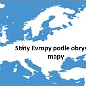 Státy Evropy podle obrysové mapy.