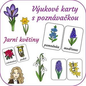 Jarní květiny - výukové karty