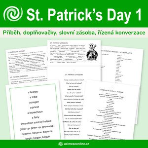 St. Patricks Day 1 - poslání sv. Patrika, konverzační aktivity