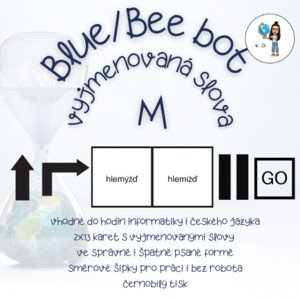 Blue bot/Bee bot vyjmenovaná slova po M