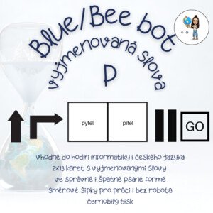 Blue bot/Bee bot vyjmenovaná slova po P