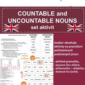Countable and Uncountable Nouns set aktivit