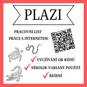 PLAZI - pracovní list, práce s internetem