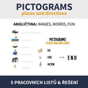 ENG - PICTOGRAMS / PLACES AND DIRECTIONS (piktogramy na téma)