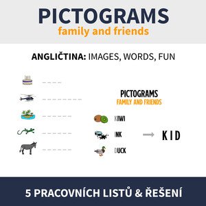ENG - PICTOGRAMS / FAMILY AND FRIENDS (piktogramy na téma)