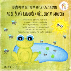 Pohádka s pohybem - jazyková rozcvička Jak se žabák Fanoušek učil chytat mouchy s hrami