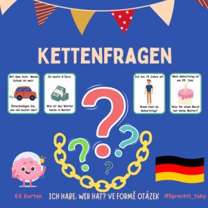KETTENFRAGEN - řetězec otázek na němčinu