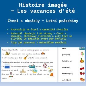 Histoire imagée - Les vacances dété / Obrázkové čtení - Letní prázdniny