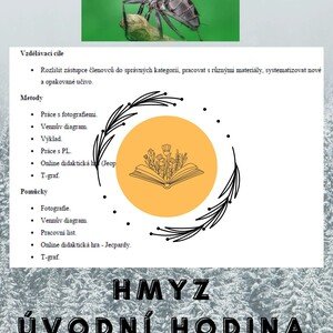 Plán vyučovací hodiny - Hmyz - úvodní hodina