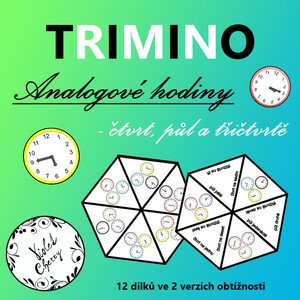 Trimino - Analogové hodiny: čtvrt, půl a třičtvrtě