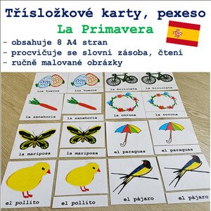 La Primavera - Třísložkové karty/Pexeso