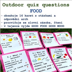 Outdoor quiz questions FOOD