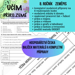 Balíček materiálů a příprav - hospodářství Česka