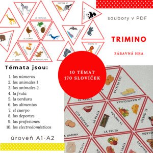 Trimino na slovní zásobu ve španělštině (10 témat)