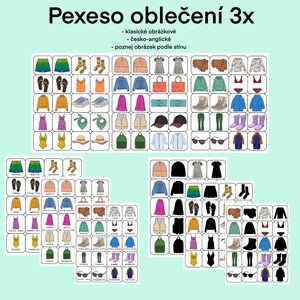 Pexeso oblečení 3x