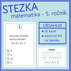 Stezka - opakovaní matematiky - 5. ročník