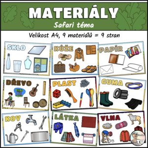 Materiály - safari téma