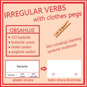 Irregular verbs with clothes pegs