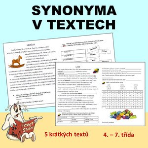 Práce s texty v mluvnici - synonyma 1. stupeň