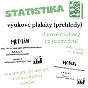 Statistika - výukové plakáty a procvičení