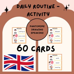 ACTIVITY - DAILY ROUTINES (60 cards)