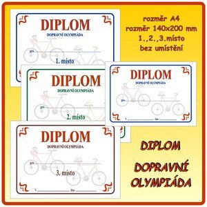 Diplom Dopravní olympiáda