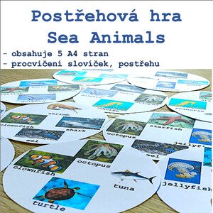 Postřehová hra Sea Animals