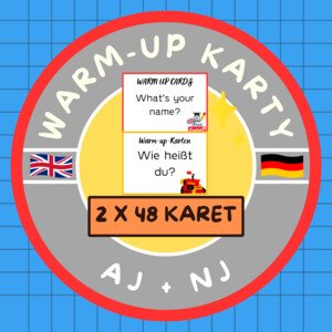 WARM-UP karty - AJ + NJ (2x 48 karet)