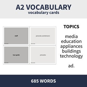 A2 VOCABULARY - VARIOUS TOPICS (velká sada slovní zásoby na různá témata)