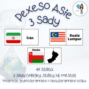 Pexeso Asie - 3 sady