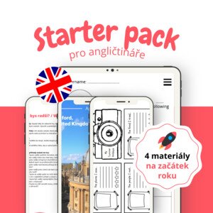 Starter pack pro angličtináře: set 4 materiálů na začátek roku